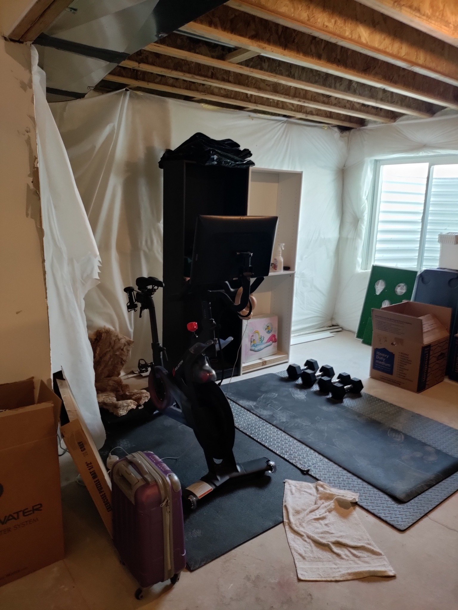 Before: basement remodel in Tooele, UT