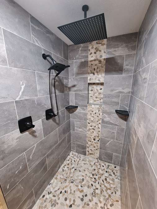 Clearfield bathroom after custom tile shower remodel