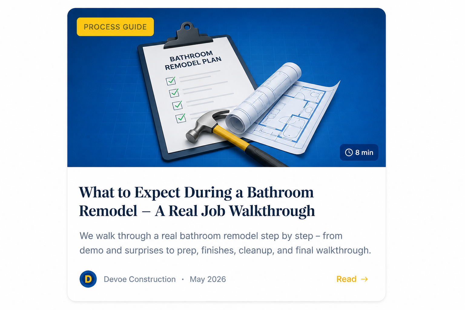 What to Expect During a Bathroom Remodel — A Real Job Walkthrough