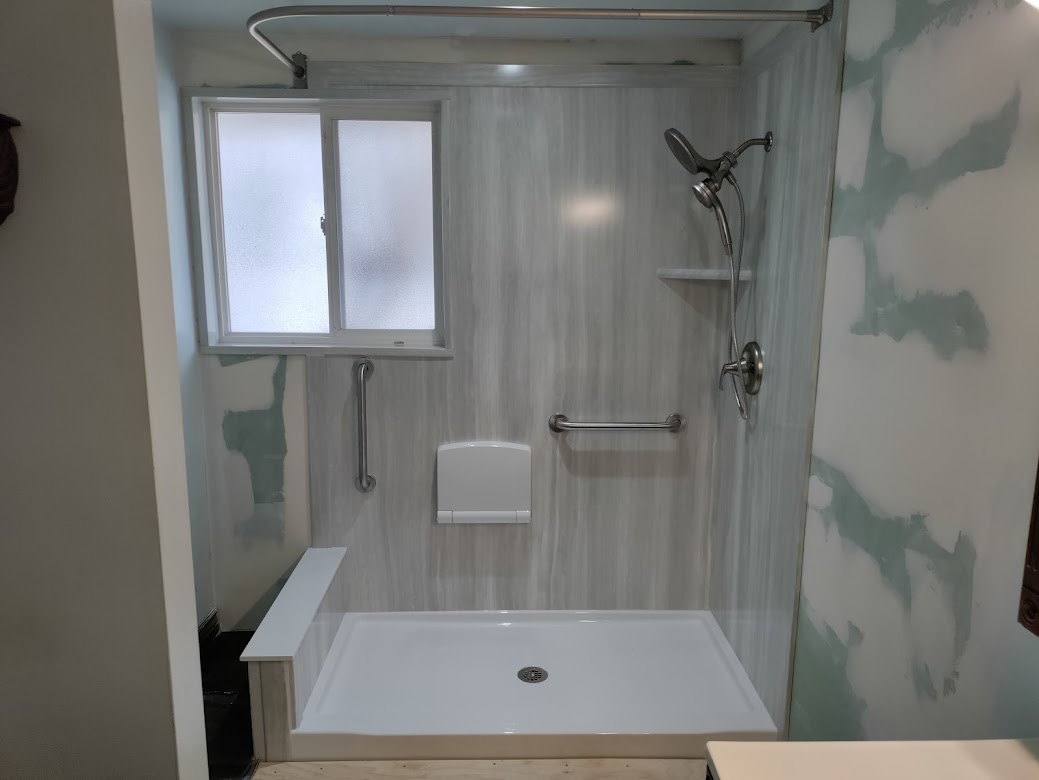 Sentrel shower system vs custom tile comparison West Valley City Utah